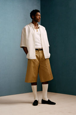 CAMISA OVERSIZE FIT RAYAS WILLY CHAVARRIA X ZARA / rayas