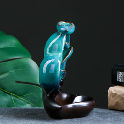 Подставка для благовоний TAKE IT EASY «Сердце», стелющийся дым, зелёное, 13×9×16 см