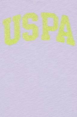 Сиреневая футболка для девочки Basic - U.s. polo assn фото 3