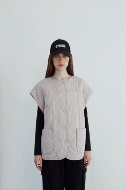 Утепленная куртка со стеганым орнаментом - Incity фото 3