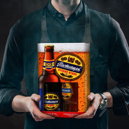 Подарочный набор мужской Настоящий мужик, гель для душа, 500 мл и пивная кружка, 500 мл - Чистое счастье фото 3