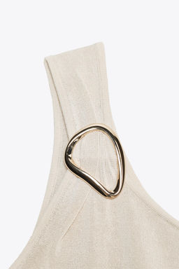 ASYMMETRIC KNIT TOP WITH DETAIL - Zara фото 8