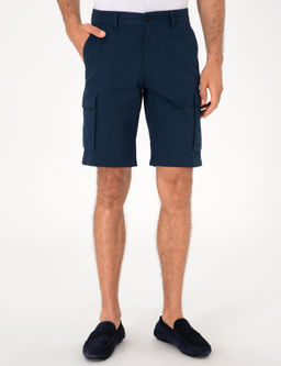 Lacivert Comfort Fit %100 Pamuk Bermuda _ort - Cacharel фото 2
