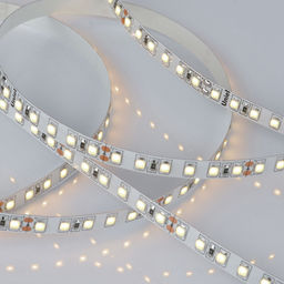 ULS-2835-120LED/m-8mm-IP20-DC24V-9,6W/m-5M-3000K Гибкая светодиодная лента на самоклеящейся основе. Катушка 5 м. в герметичной упаковке. Белый свет (3000K). ТМ Uniel.