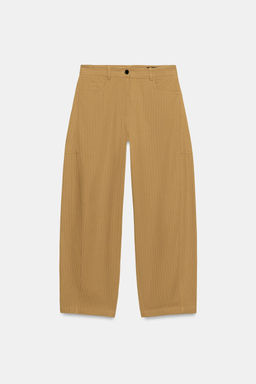 PANTAL?N TAPERED ESPIGA ZW COLLECTION / Camel medio - Zara фото 3
