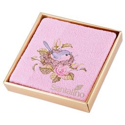 ПОЛОТЕНЦЕ МАХРОВОЕ ,40*70 СМ., МАЛИНОВКА, РОЗОВЫЙ, 100