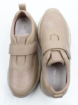 03-A238-6 BEIGE Кроссовки женские (натуральная кожа)