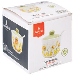 САХАРНИЦА С ЛОЖКОЙ AGNESS SUNDAY 10*9,5 СМ 300 МЛ  фото 2