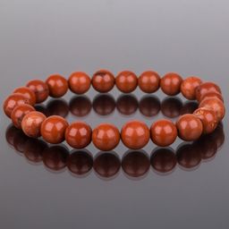 Браслет из кирпичной Яшмы