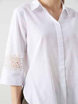 G?mlek Yaka Oversize Kad?n Bluz