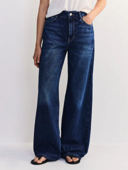 Джинсы широкие с высокой посадкой ZR2604092316-103 / Zarina  фото 3