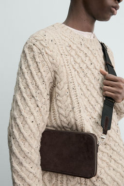 BANDOLERA PIEL / Marr?n