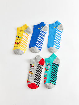 Desenli Erkek ?ocuk Patik ?orap 5li