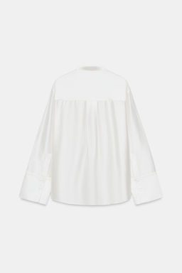 CAMISA BOLSILLO BORDADO ZW COLLECTION / Blanco - Zara фото 7