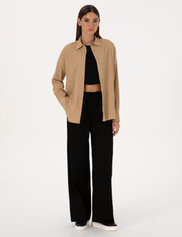 Koyu Bej Oversize Uzun Kollu G_mlek - Pierre cardin фото 4
