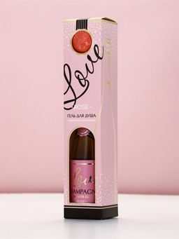 Подарочный набор Love Champagne, гель для душа шампанское 250 мл и бомбочка для ванны, Чистое счастье  фото 8