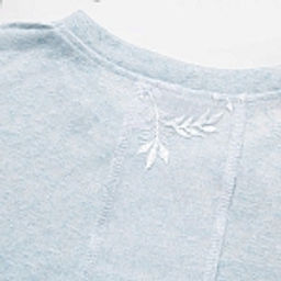 Футболка с объемным декором, Буду тебе сниться (голубой меланж) - Charutti фото 22