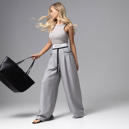 Брюки на широкой резинке, Красота в движении - Charutti фото 8