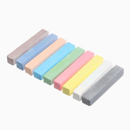 Цена за 4 шт. Мелки цветные школьные 9 шт. «Попугай Кеша»