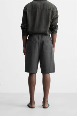 RELAXED FIT COTTON BERMUDA SHORTS - Zara фото 21