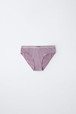 AGE 6-14 / SIX-PACK OF LACE BRIEFS - Zara фото 9