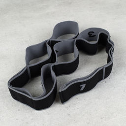 Ремень эластичный для йоги Woohooo Yoga Belt / 8 петель/ серый / уп 50 - ГалеонТрейд фото 5
