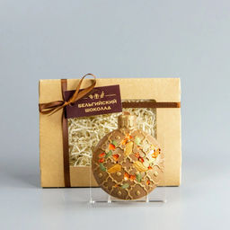 Шоколадная фигурка сублиматами (8) Клубника, миндаль, семечки тыквы