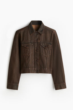 Cazadora denim revestida