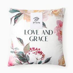Подушка декоративная Этель Love and grace, 40?40 см, велюр фото 6