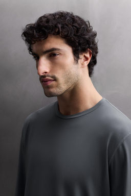 CAMISETA T?CNICA B?SICA  MANGA LARGA / Azul / Acero - Zara фото 5