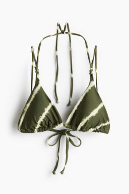 Top de bikini triangular con relleno