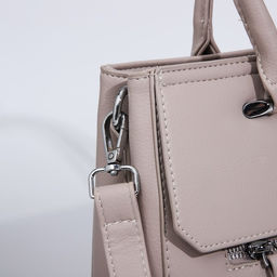 Сумка-тоут на молнии, наружный карман, цвет бежевый - Simaland фото 5