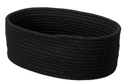 Хлебница плетеная с льняным мешком 35*25*13 см, черная - Elan gallery фото 5