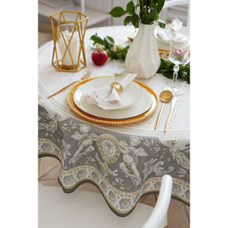 Скатерть Этель Classic style d=150см +/-3см, 100% хл, саржа 190 гр/м2  фото 2