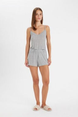 Fall in Love Pijama Tak?m Ribana Ask?l? Ust Sort