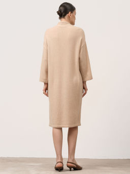 Платье кашемировое KW082732 бежевое