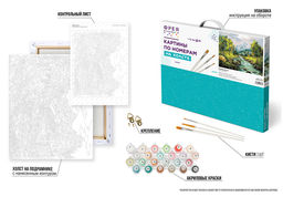 ФРЕЯ PNB/PL-078 Набор для раскрашивания по номерам 50 х 40 см Горная речка