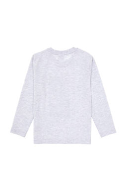 Erkek _ocuk Gri Melanj Pijama Tak_m_
