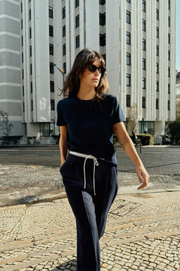 INTERLOCK SHORT SLEEVE T-SHIRT - Zara фото 7