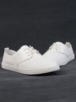 03-PDXL138-1 LT. BEIGE Полуботинки спортивные женские (натуральная кожа) - Фабричный китай фото 13