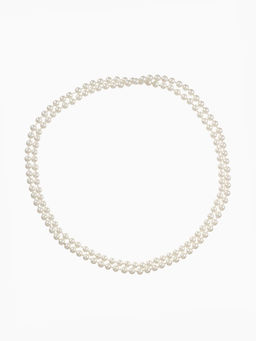 Бусы Классика шар №8, цвет молочный, L=125 см