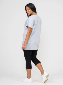 Костюм женский, цвет серый черный