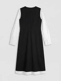 Bisiklet Yaka K?z ?ocuk Elbise