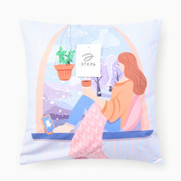 Чехол на подушку Этель Зимние мечты 40х40см,100% п/э  фото 5