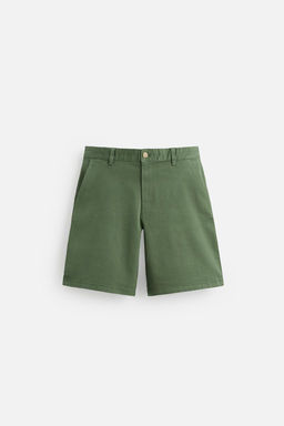 CHINO REGULAR FIT BERMUDA SHORTS - Zara фото 16