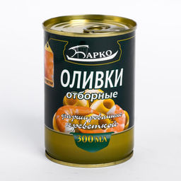 Оливки с креветкой 280г/300мл х 12 шт "Барко", , шт