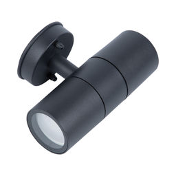 UUL-S22D-2x35W/GU10 IP65 BLACK Светильник уличный, под две лампы GU10. Архитектурный накладной. Корпус черный. TM Uniel