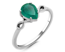 Кольцо из серебра турмалин параиба выращ., Ферро