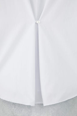 Beyaz Arkas? Dugme Detayl? Oversize Gomlek TWOAW26GO00009 - Trendyolmilla фото 11