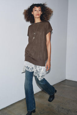 COMBINED KNIT DRESS